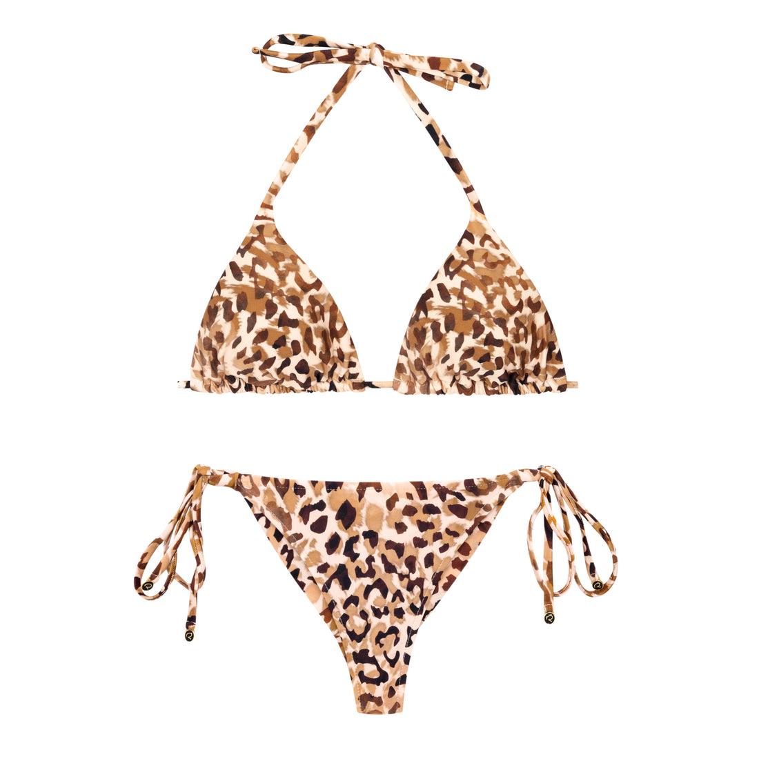 Product Front: Rio De Sol Two Piece Swimwear Set Leopard Tri-Inv Cheeky-Tie