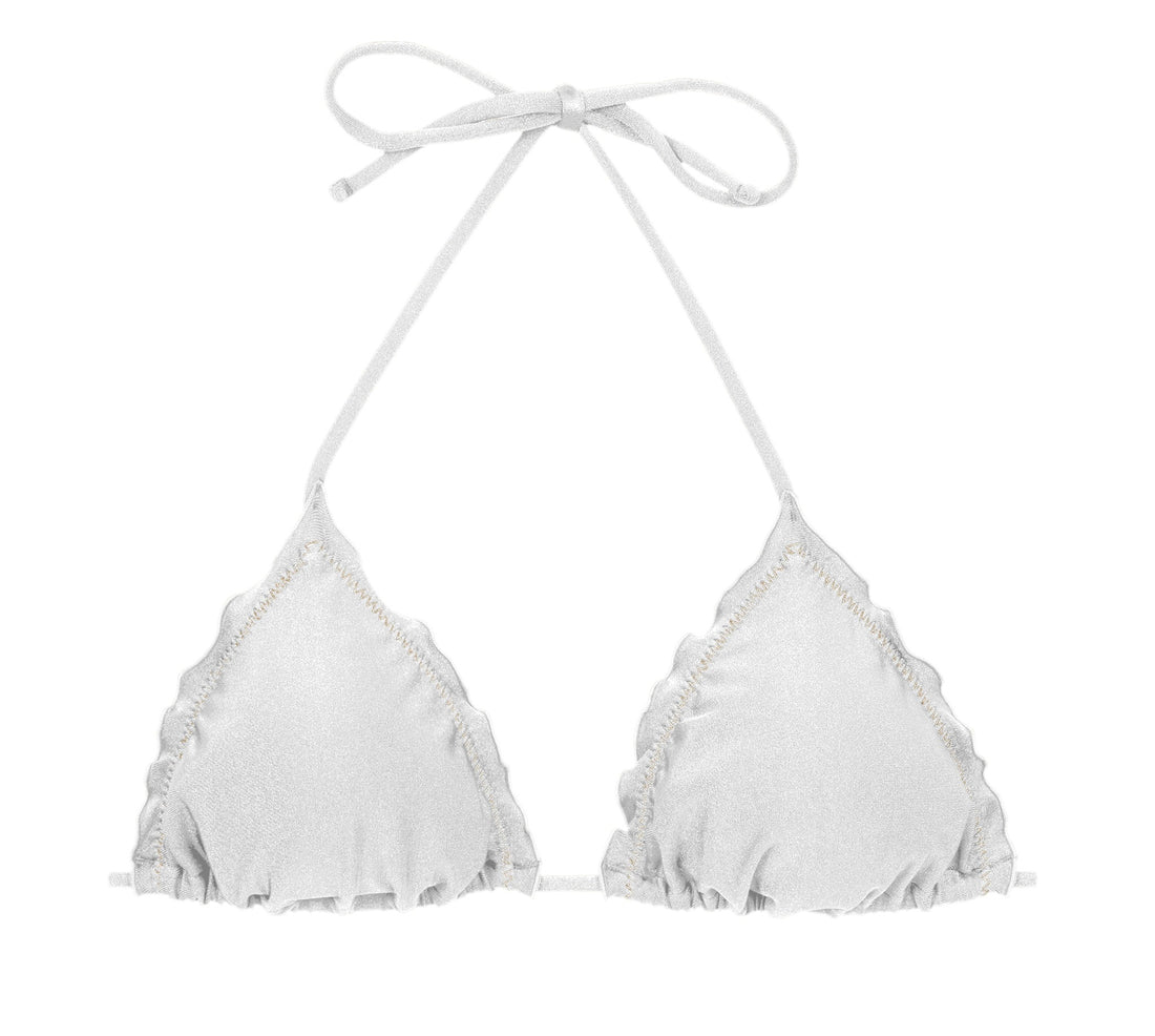 Product Front: Rio De Sol Bikini Tops Top Shimmer-White Frufru