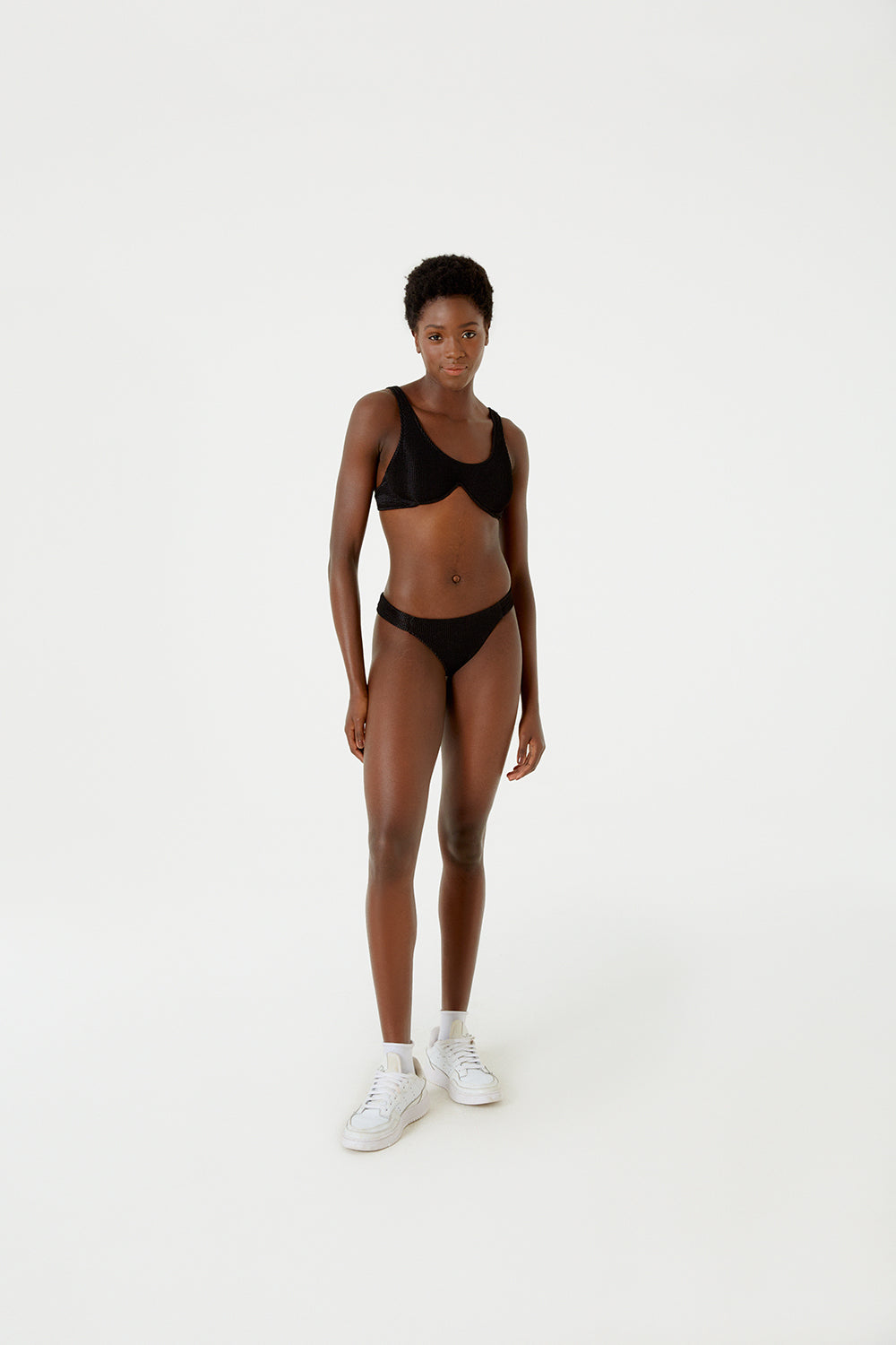 Image 05: Blueman Bikini Tops Top Wavy Shine Preto