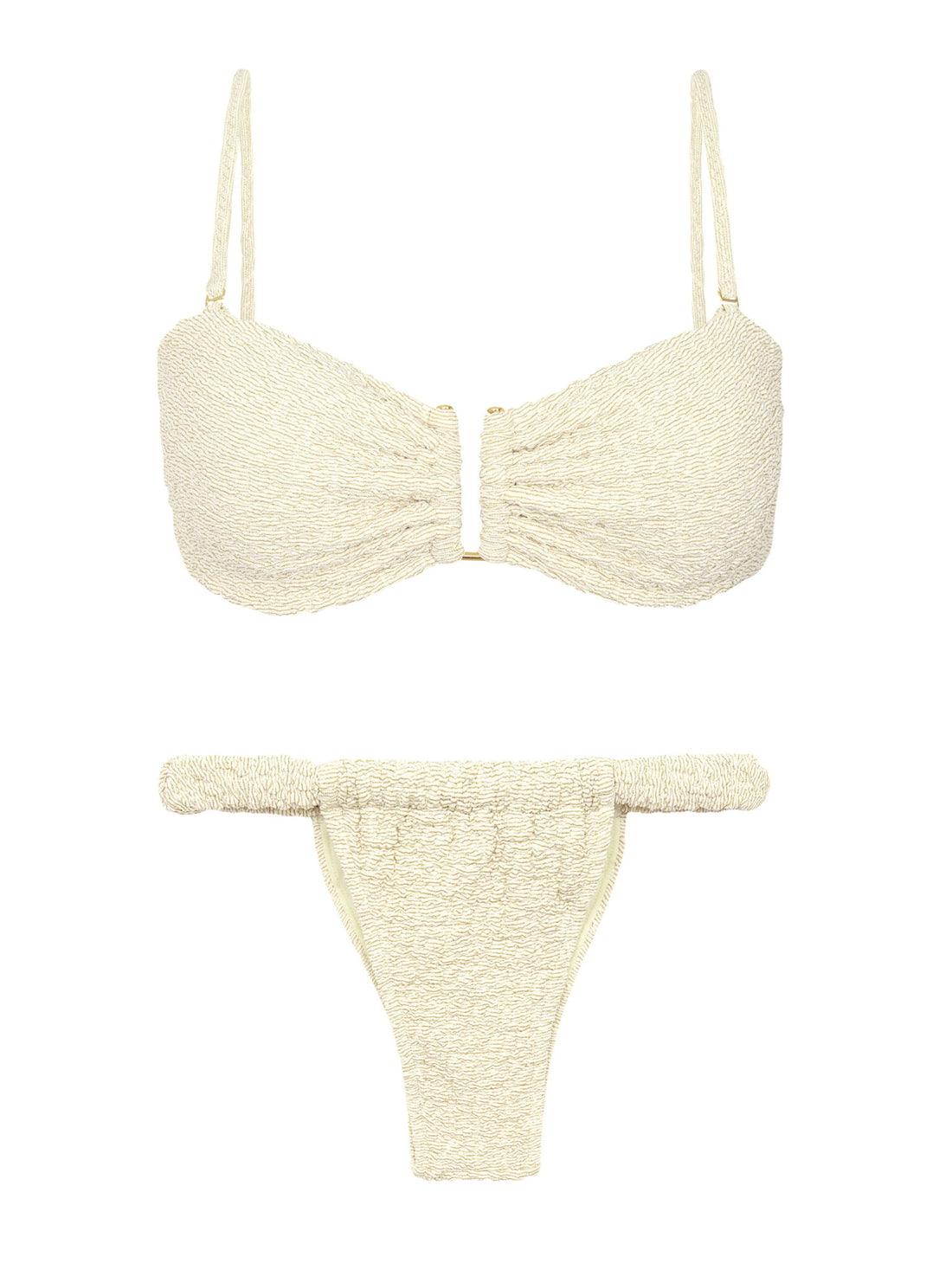 Product Front: Rio De Sol Two Piece Swimwear Set Brisa-Offwhite Sara Eden