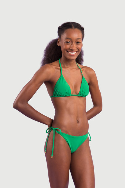 Model Front: Rio De Sol Two Piece Swimwear Set Tambourine Tri-Inv Ibiza
