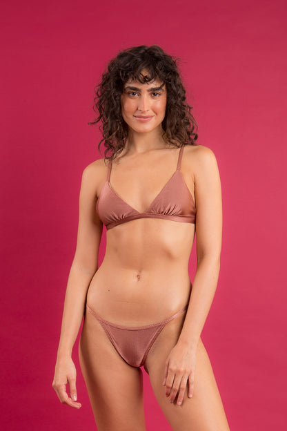 Image 10: Rio De Sol Two Piece Swimwear Set Shimmer-Copper Tri-Fixo California
