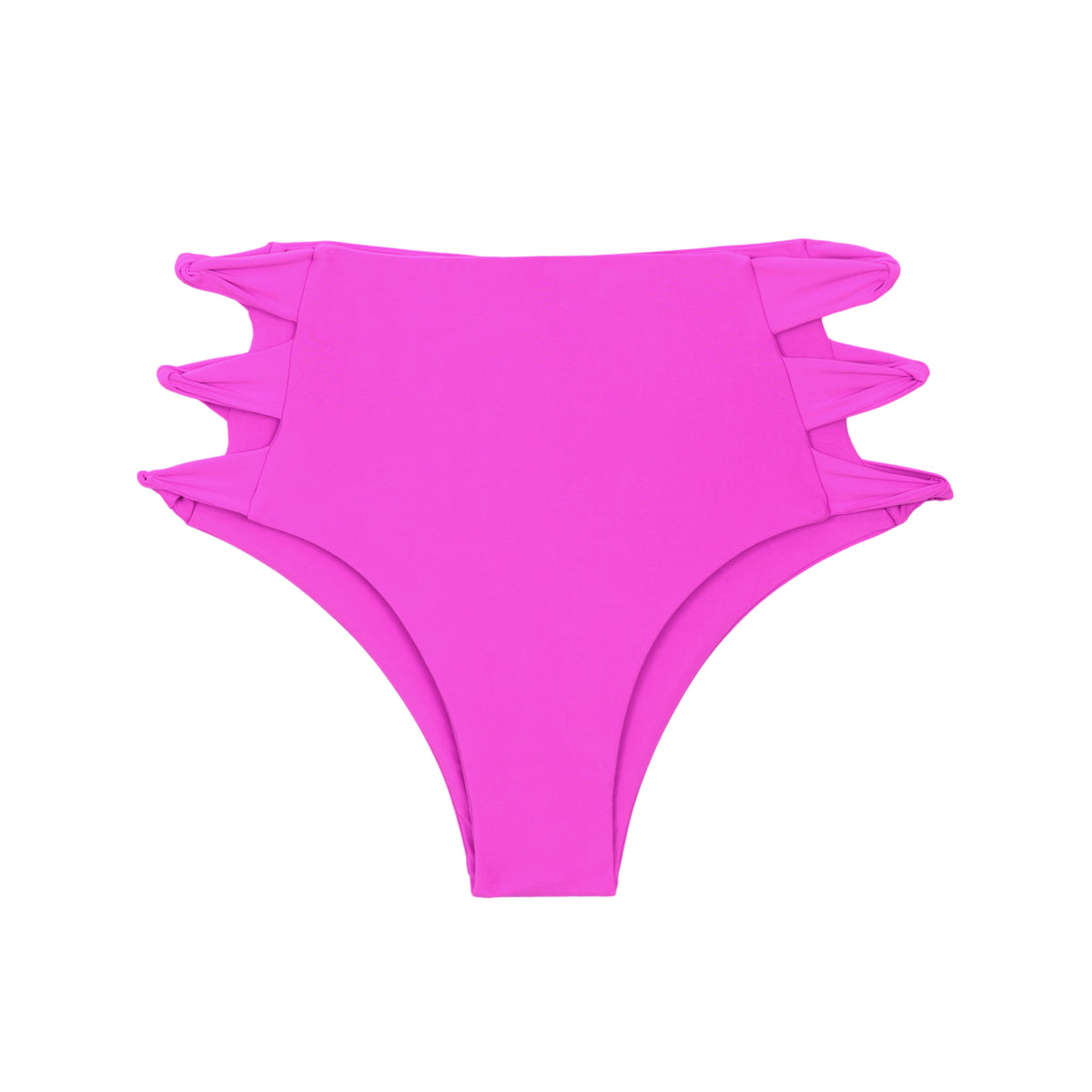 Product Front: Rio De Sol Bikini Bottoms Bottom Vita-Pink High-Waist-Spin