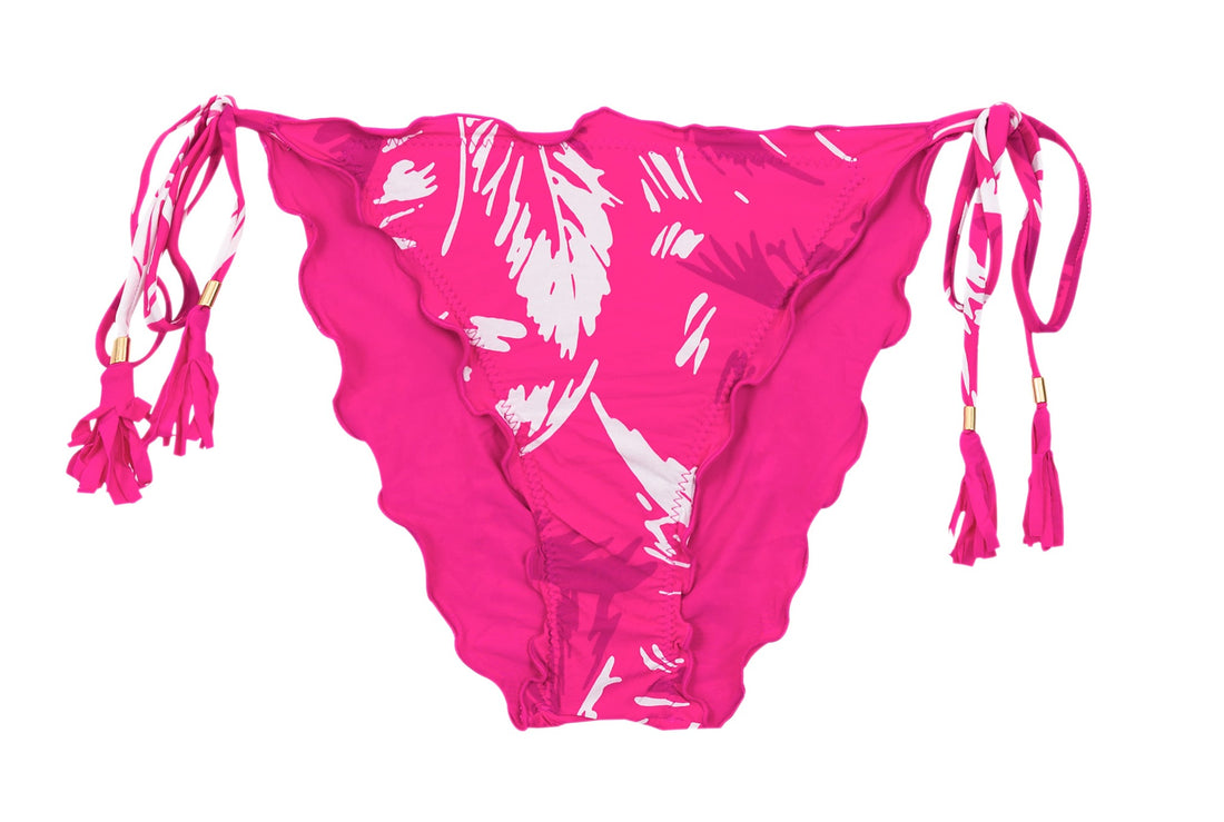 Product Front: Rio De Sol Bikini Bottoms Bottom Pink-Palms Frufru-Comfy