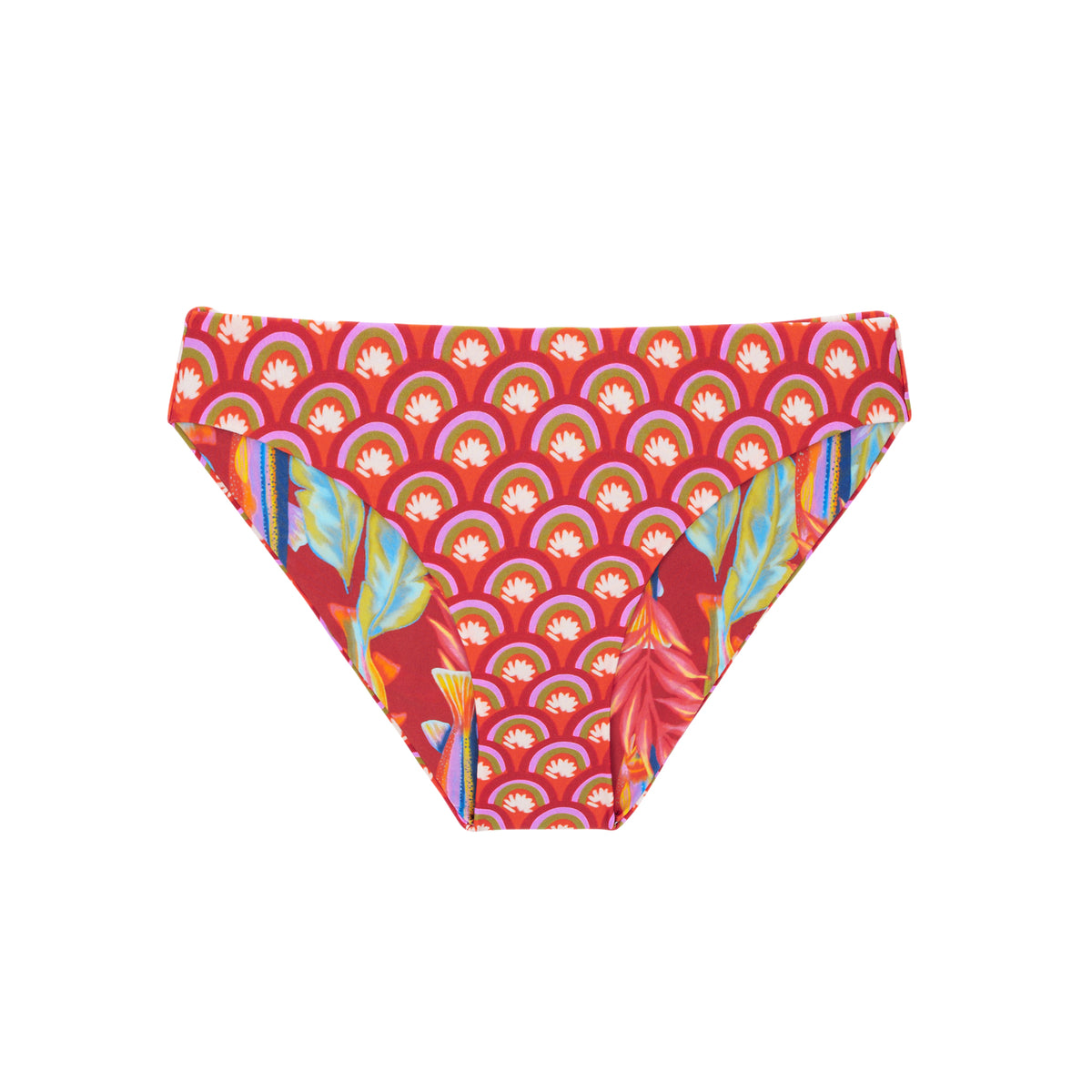 Product Front: Rio De Sol Bikini Bottoms Bottom Floral-Scales Essential-Comfy