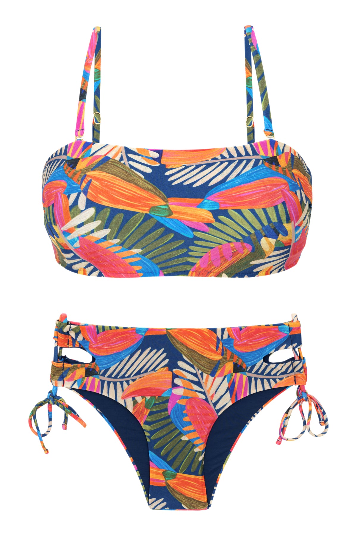 Product Front: Rio De Sol Two Piece Swimwear Set Jungle Bandeau-Reto Madrid