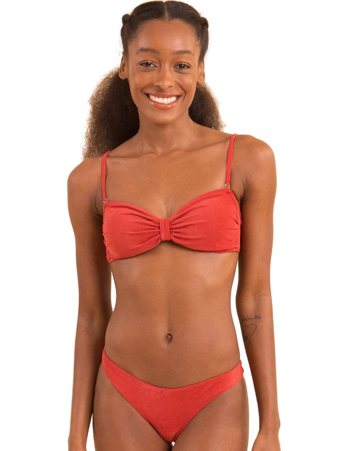Gallery: Rio De Sol Two Piece Swimwear Set Malibu-Chili Bandeau-Duo Essential