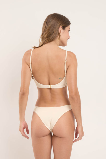 Model Back: Rio De Sol Two Piece Swimwear Set Touch-Natural Paola Essential
