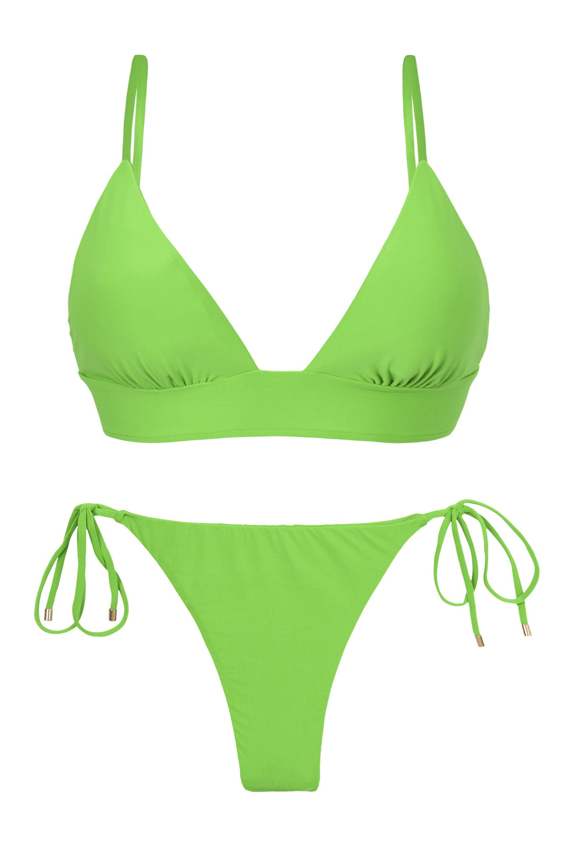 Product Front: Rio De Sol Two Piece Swimwear Set Lemon Tri-Cos Ibiza