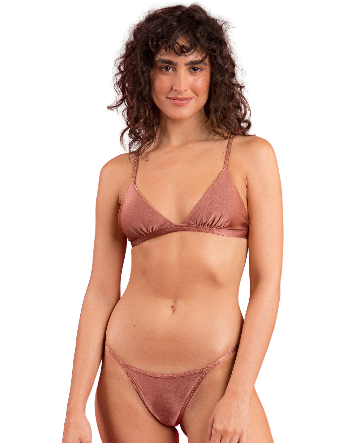Gallery: Rio De Sol Two Piece Swimwear Set Shimmer-Copper Tri-Fixo California
