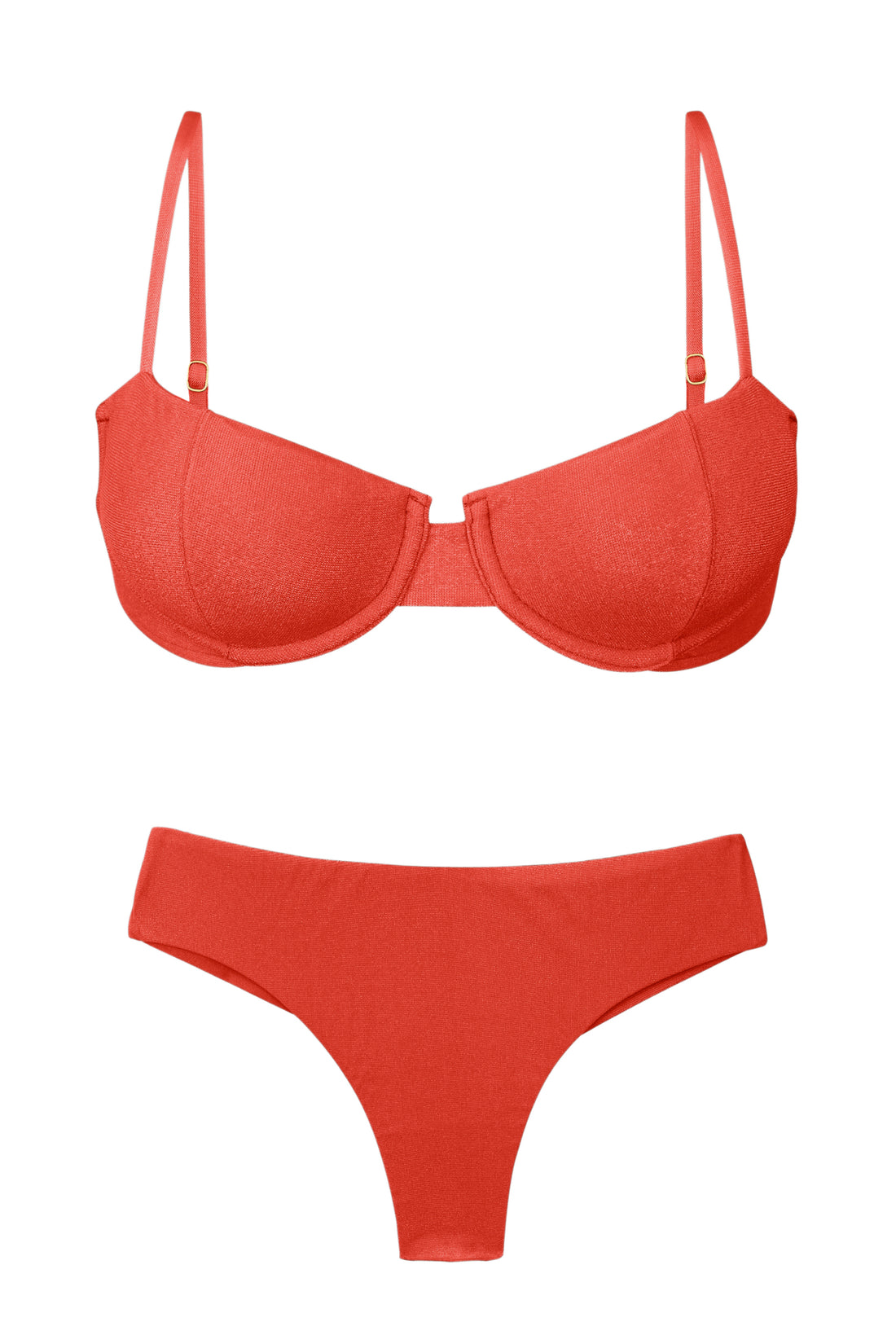Product Front: Rio De Sol Two Piece Swimwear Set Malibu-Chili Balconet Ciao