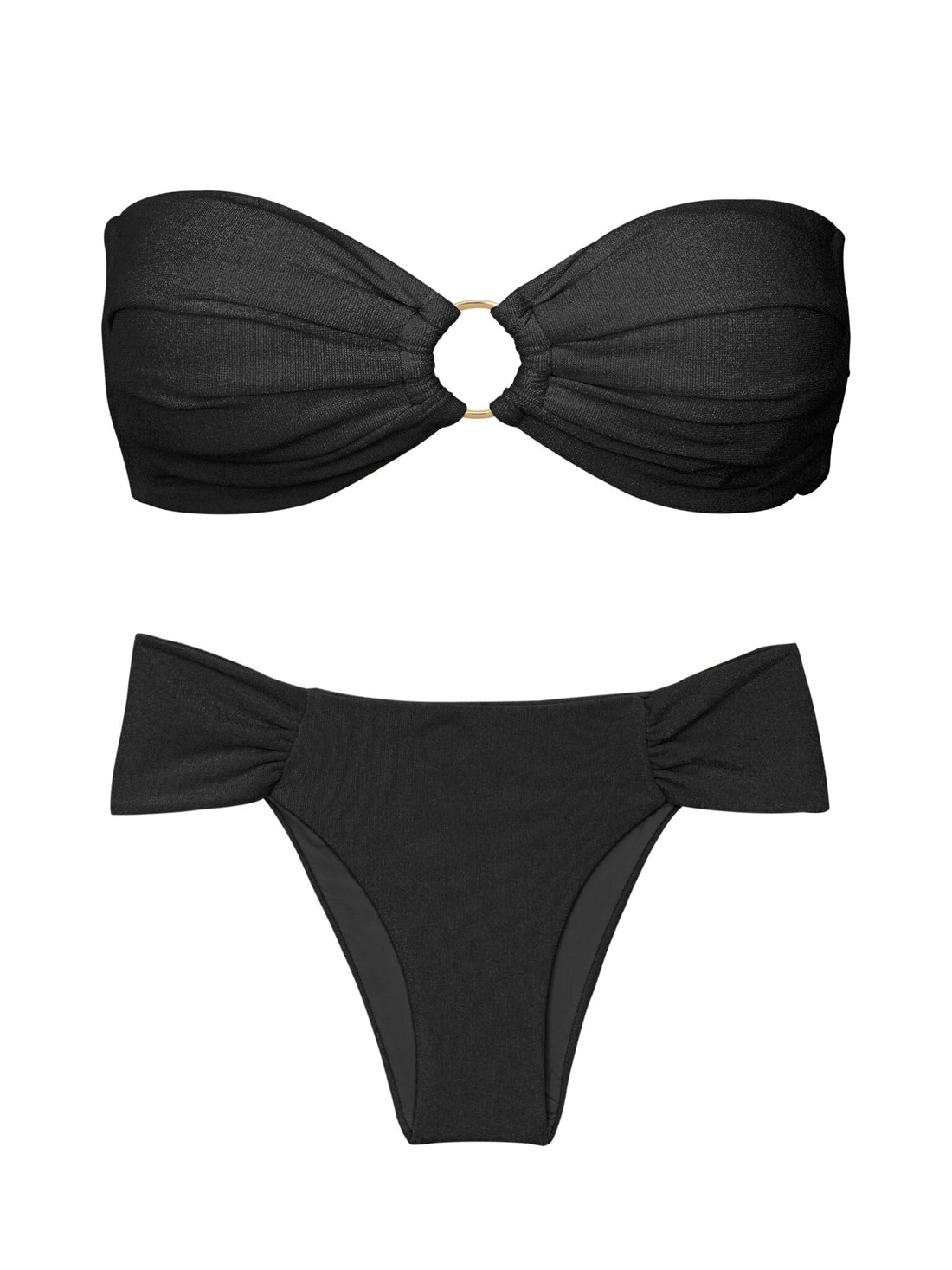 Product Front: Rio De Sol Two Piece Swimwear Set Malibu-Black Mavi Baobi