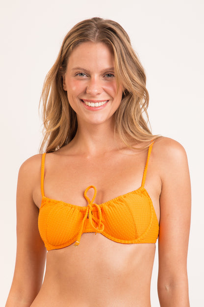 Gallery: Rio De Sol Bikini Tops Top Dots-Mango Balconet-Tie