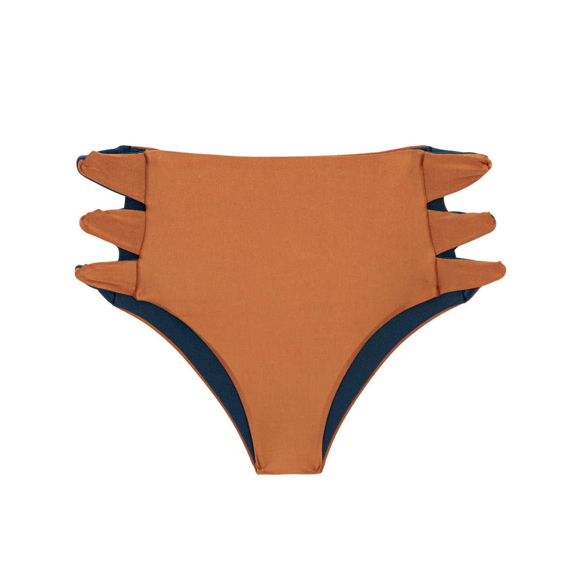 Product Front: Rio De Sol Bikini Bottoms Bottom Nocciola High-Waist-Spin