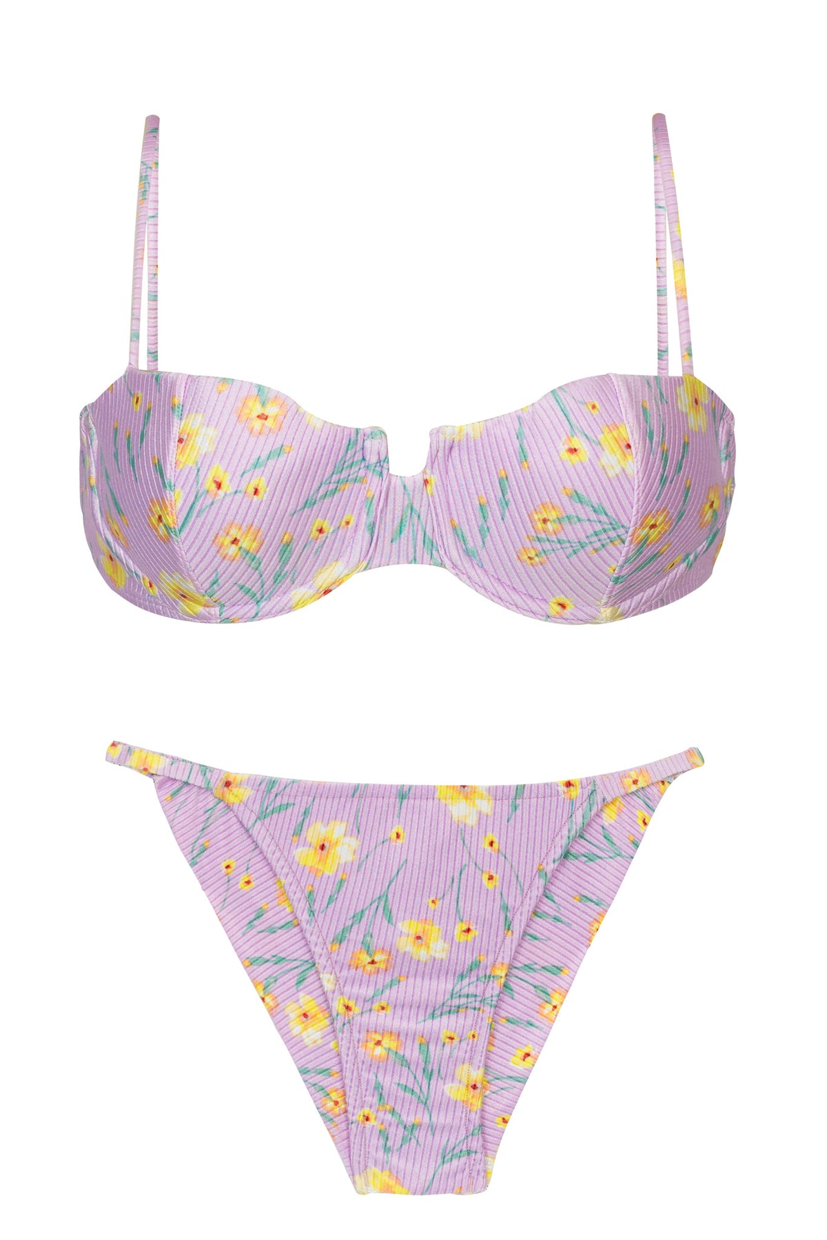 Product Front: Rio De Sol Two Piece Swimwear Set Canola Balconet Cheeky-Fixo