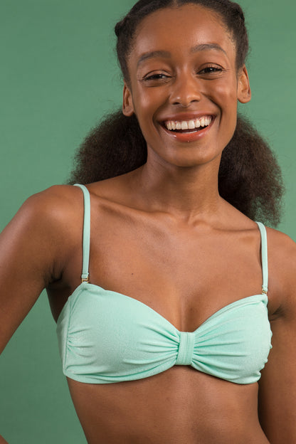 Image 09: Rio De Sol Two Piece Swimwear Set Malibu-Menta Bandeau-Duo Essential