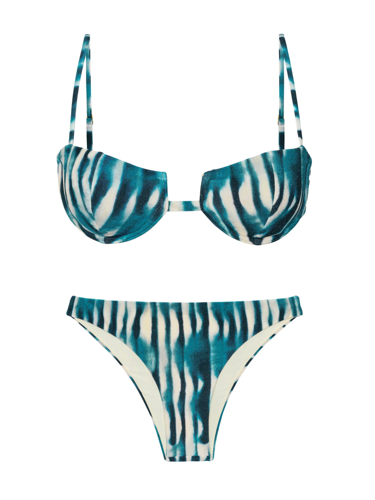Product Front: Rio De Sol Two Piece Swimwear Set Azule Juliette Leblon