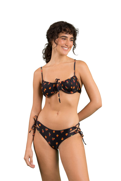 Image 04: Rio De Sol Two Piece Swimwear Set Cashew Balconet-Tie Madrid
