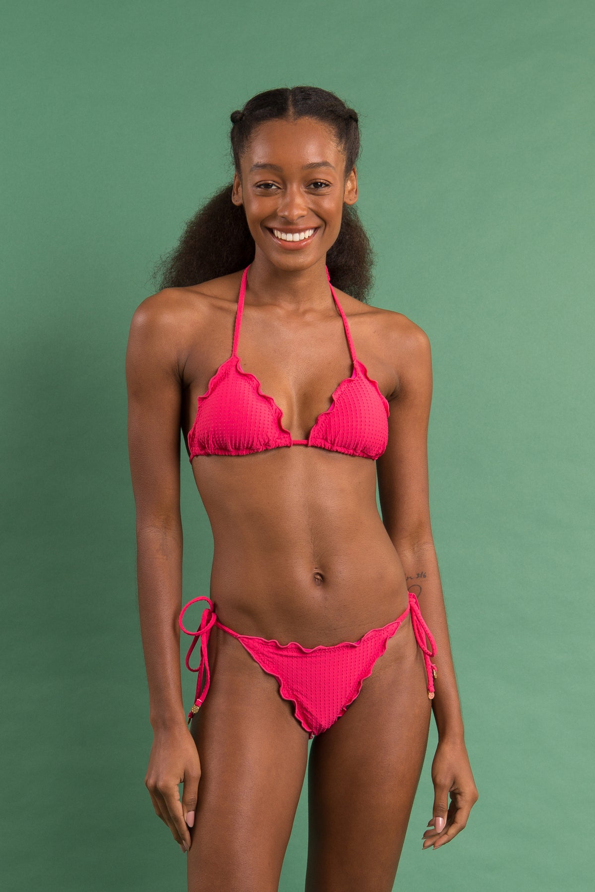 Image 12: Rio De Sol Bikini Bottoms Bottom Dots-Virtual-Pink Frufru