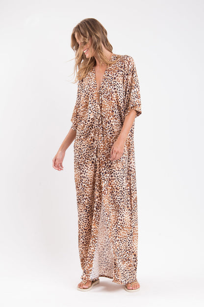 Image 06: Rio De Sol Maxi Dresses Leopard Long Dress