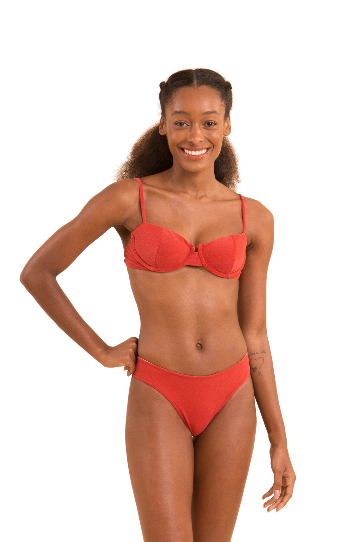 Image 04: Rio De Sol Two Piece Swimwear Set Malibu-Chili Balconet Ciao