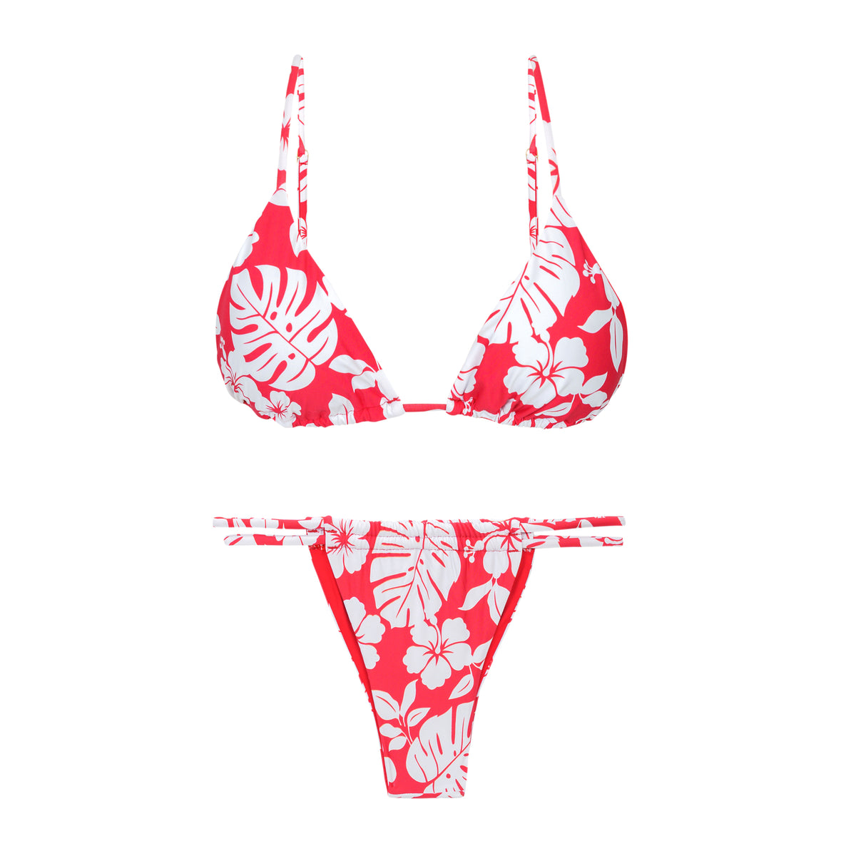 Product Front: Wednesday In Hawaii By Rio De Sol Two Piece Swimwear Set Pua-Hibiscus Ana Isla