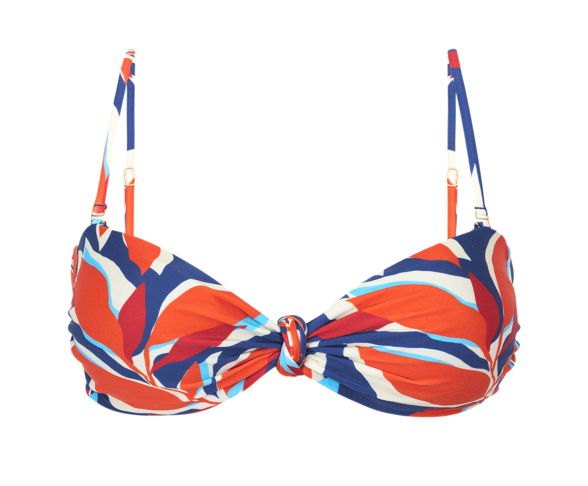 Product Front: Rio De Sol Bikini Tops Top Leaves Bandeau-Joy