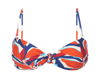 Product Front: Rio De Sol Bikini Tops Top Leaves Bandeau-Joy