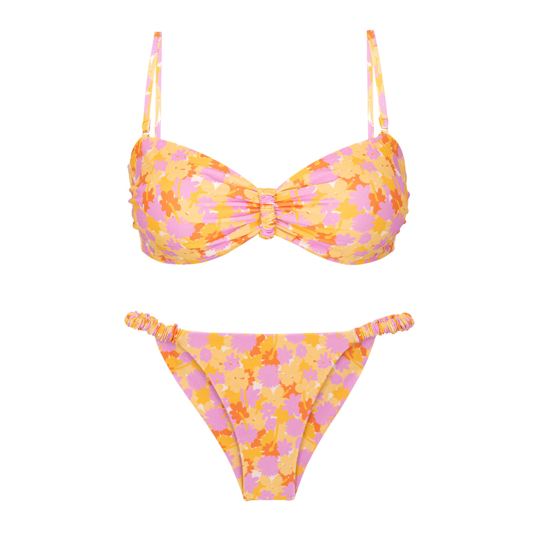 Product Front: Rio De Sol Two Piece Swimwear Set Dreamy Bandeau-Crispy Cheeky-Crispy