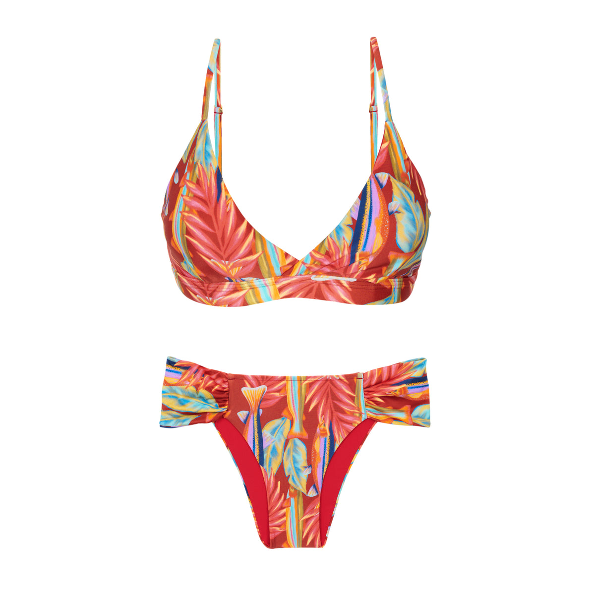 Product Front: Rio De Sol Two Piece Swimwear Set Sea-Bloom Paola Baobi