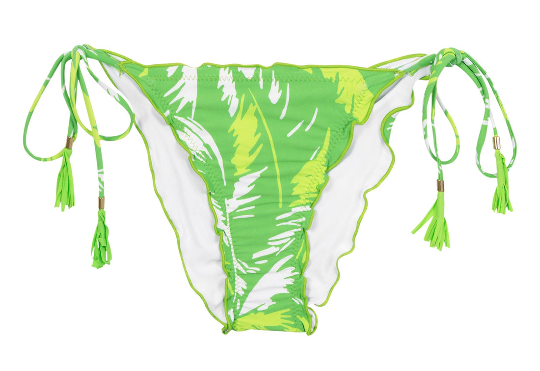 Product Front: Rio De Sol Bikini Bottoms Bottom Green-Palms Frufru-Comfy