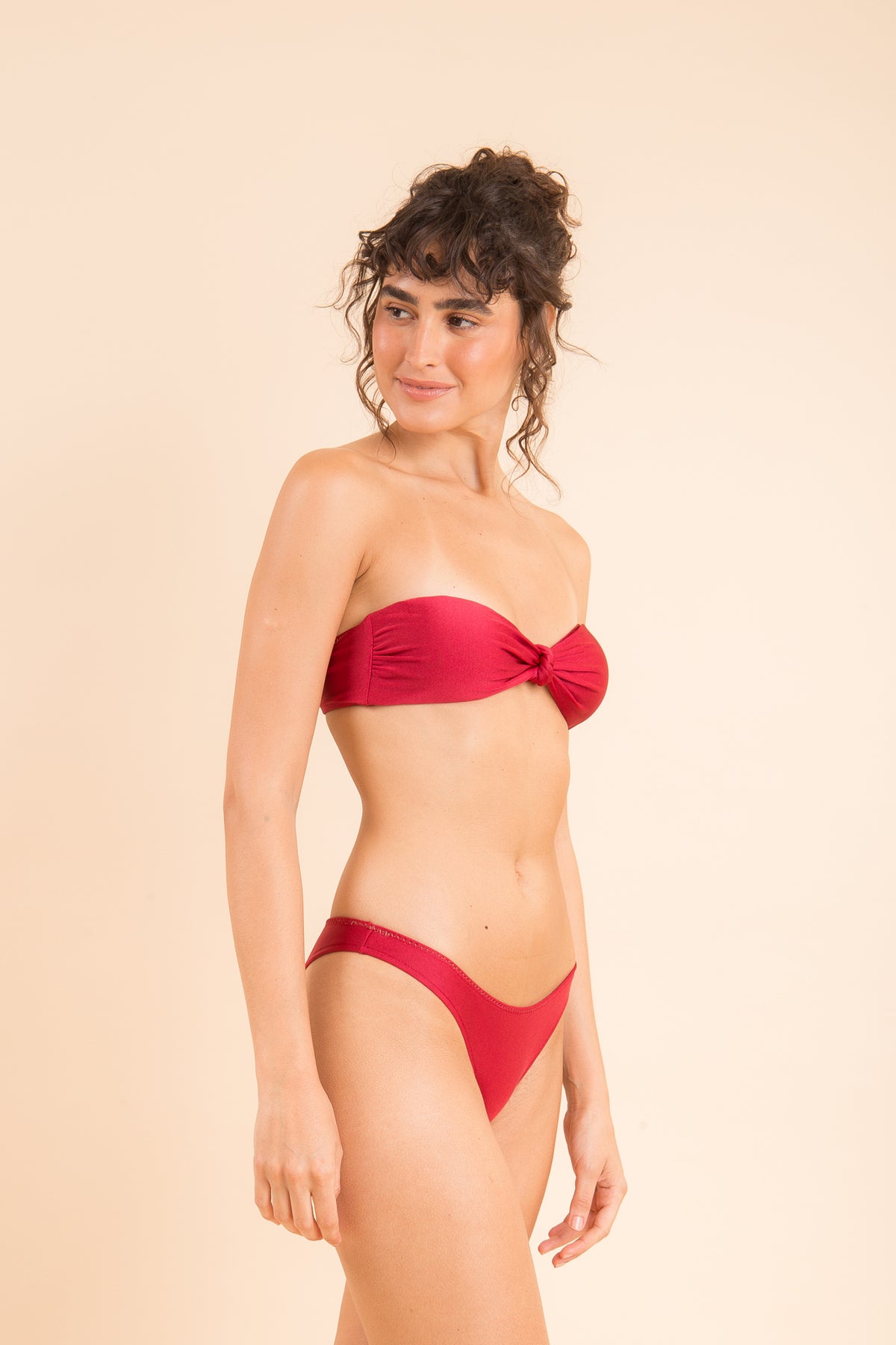 Image 08: Rio De Sol Two Piece Swimwear Set Shimmer-Divino Bandeau-Joy Essential