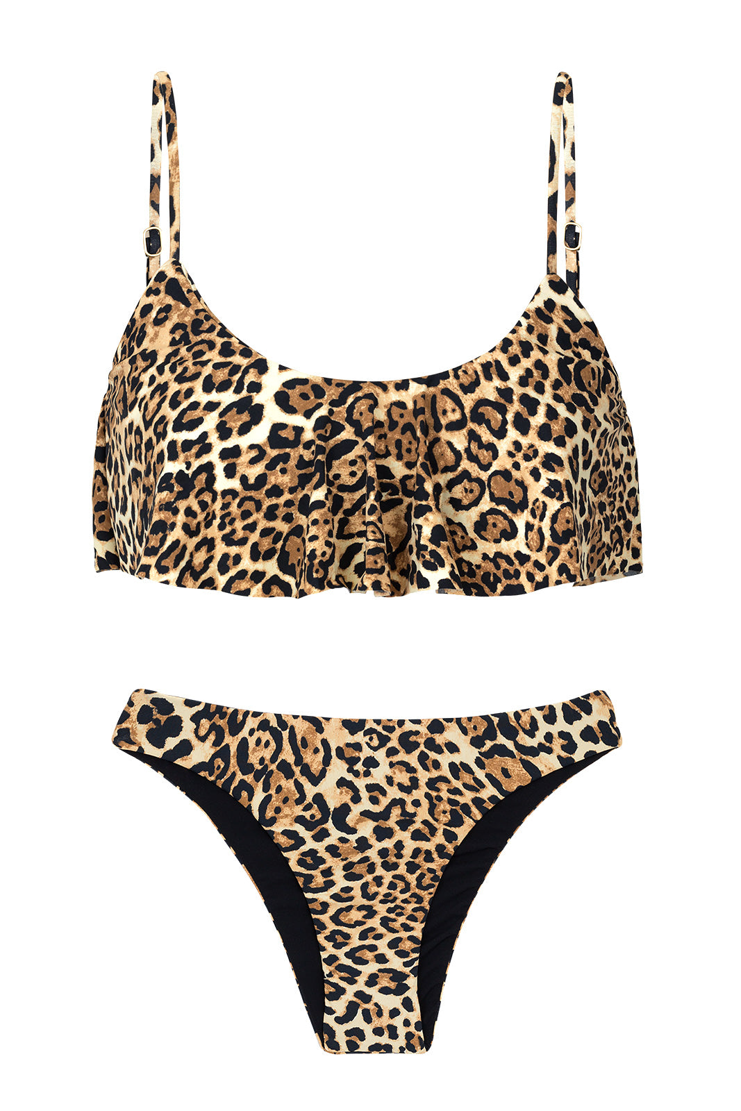 Product Front: Rio De Sol Two Piece Swimwear Leopardo Babado