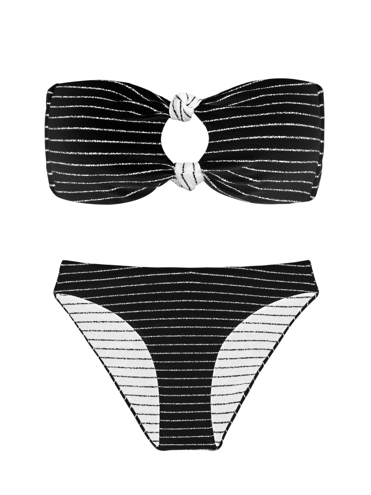 Product Back: Rio De Sol Two Piece Swimwear Set Linea-White Dora Essential-Comfy