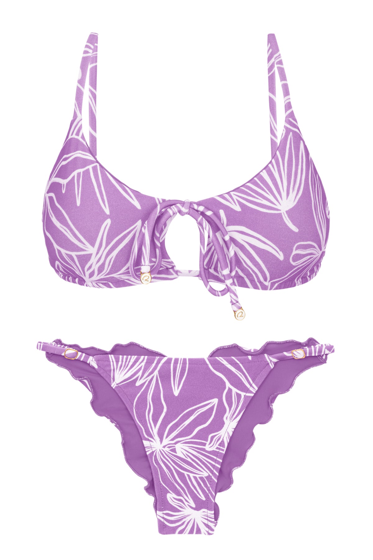 Product Front: Rio De Sol Two Piece Swimwear Set Trail-Purple Tank-Tie Ipanema