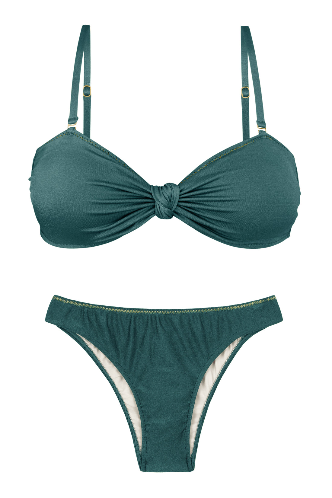 Product Front: Rio De Sol Two Piece Swimwear Set Palace Bandeau-Joy Essential