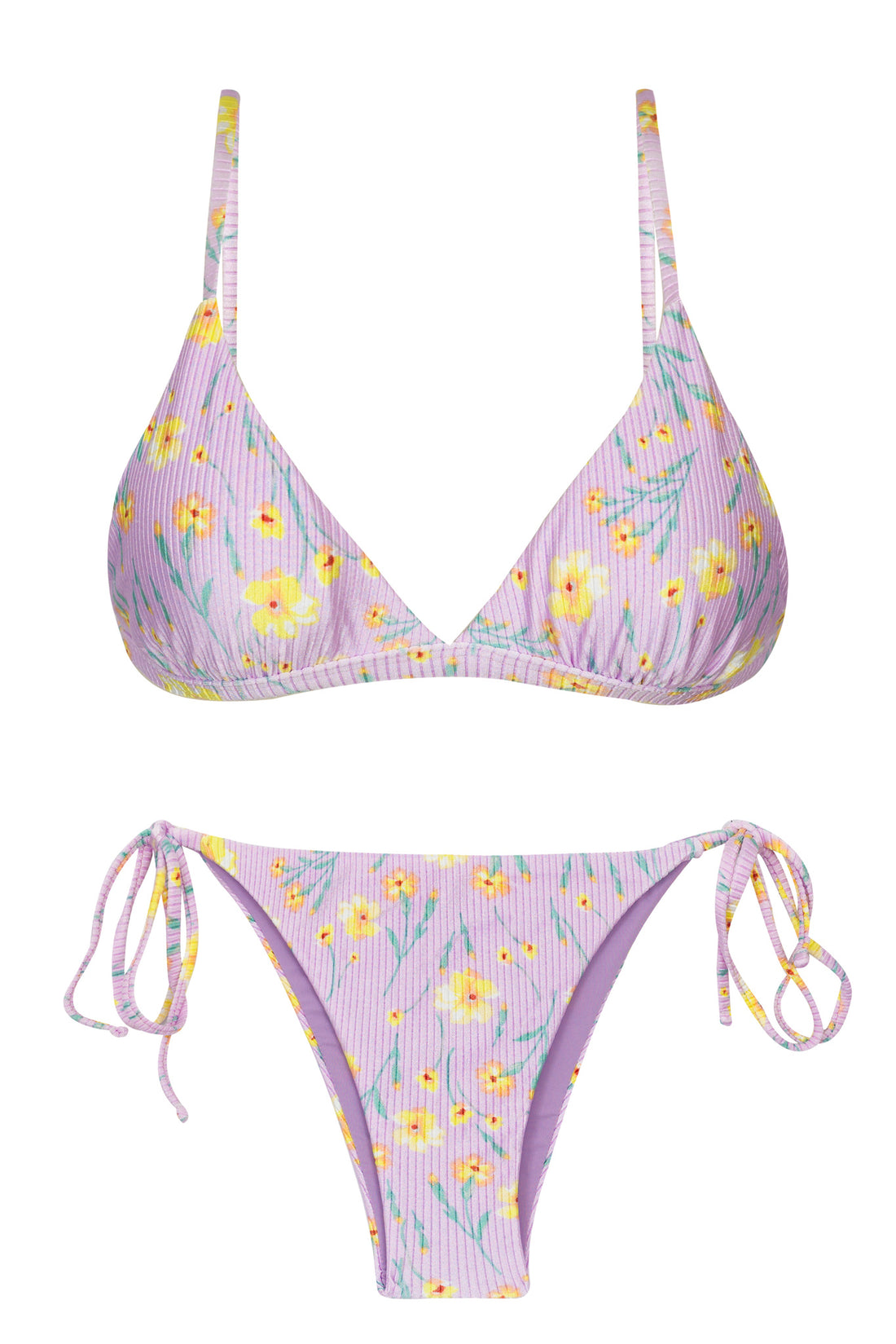 Product Front: Rio De Sol Two Piece Swimwear Set Canola Tri-Fixo Ibiza