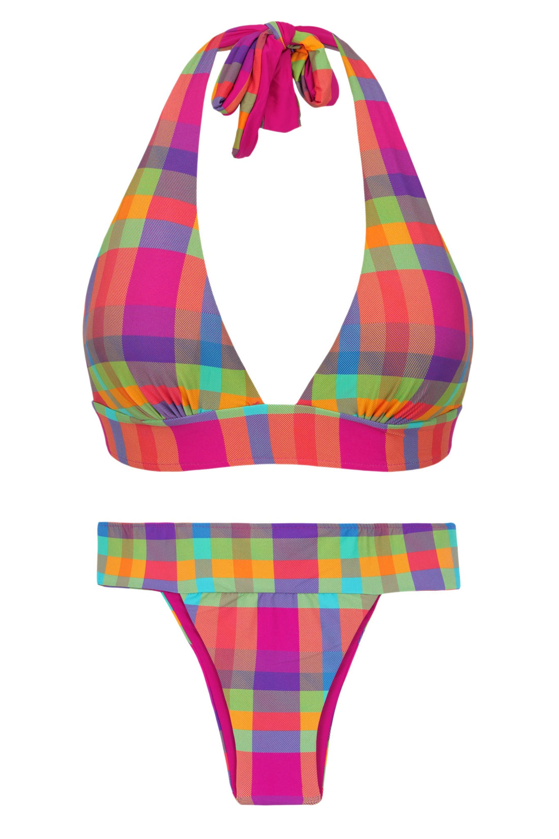 Product Front: Rio De Sol Two Piece Swimwear Set Tulip-Garden Halter-Cos Rio-Cos