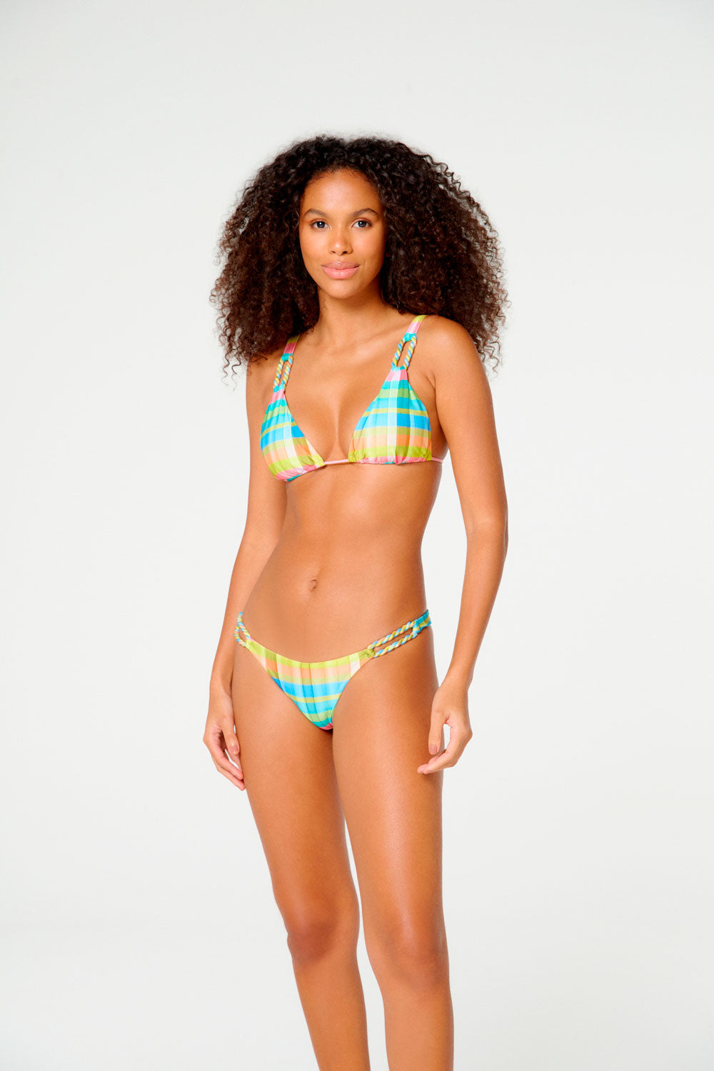 Image 03: Blueman Two Piece Swimwear Ubatuba Xadrez Candy