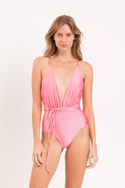 Model Front: Rio De Sol One Piece Swimsuits Shimmer-Confetti New Vegas