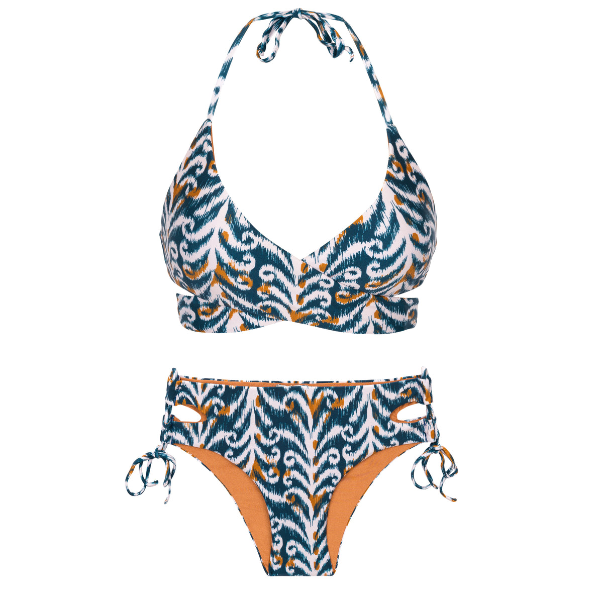 Product Front: Rio De Sol Two Piece Swimwear Set Ikat Kate Madrid