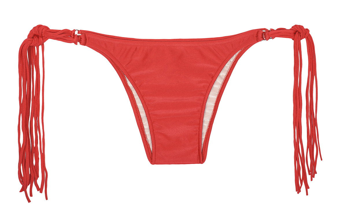 Product Front: Rio De Sol Bikini Bottoms Calcinha Franja Red