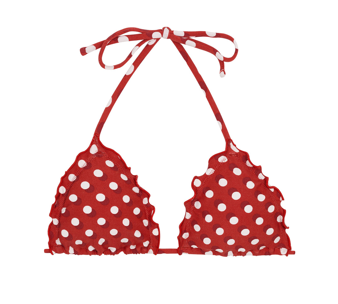 Product Front: Rio De Sol Bikini Tops Top Poa Red Frufru