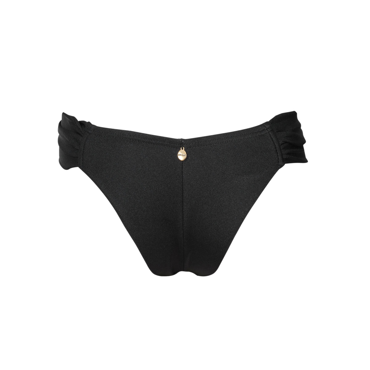 Product Back: La Playa Bikini Bottoms Bottom Faixa Duplo Preto