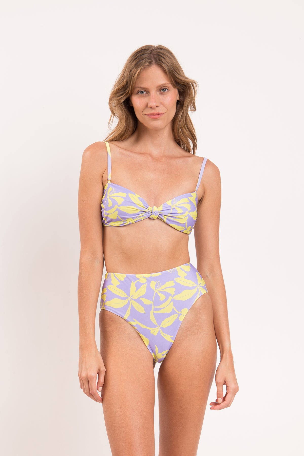 Model Front: Rio De Sol Bikini Bottoms Bottom Glow Hotpants