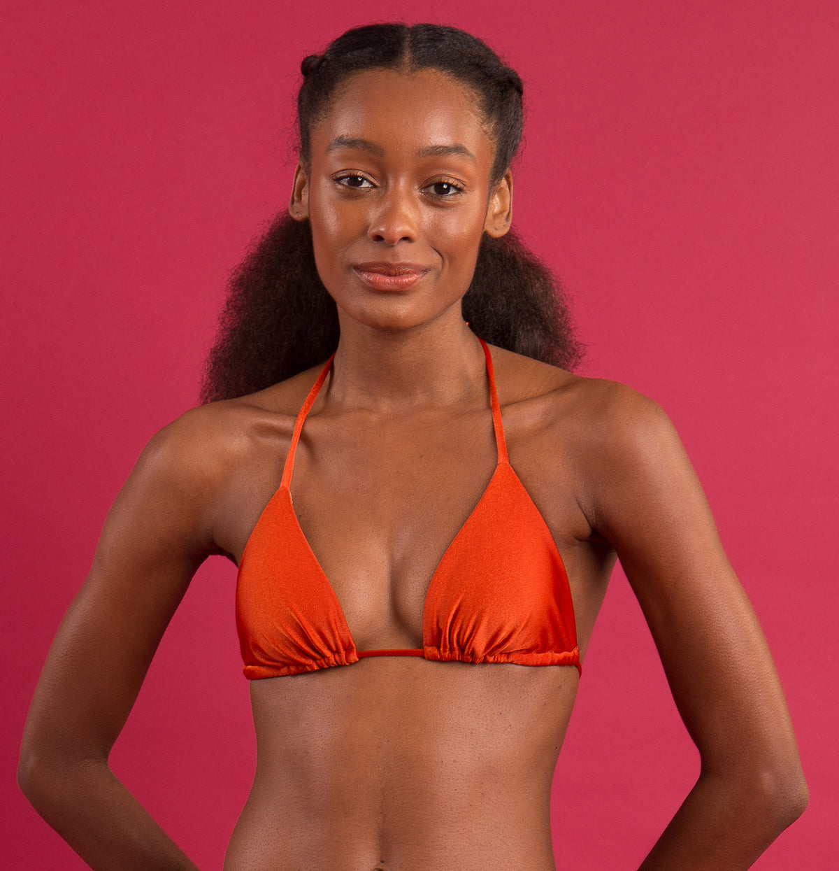Image 10: Rio De Sol Two Piece Swimwear Set Shimmer-Paprica Tri-Inv Cheeky-Tie