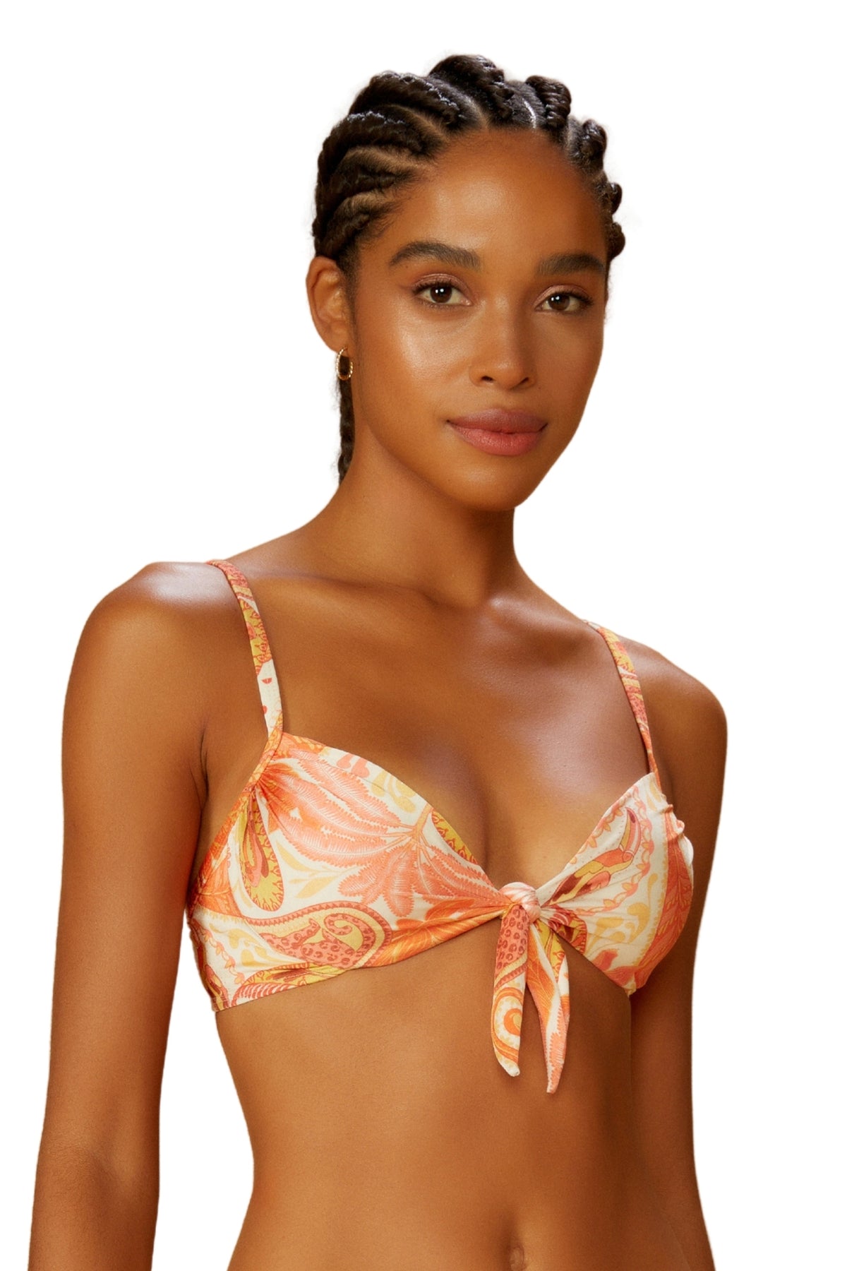 Gallery: Blueman Bikini Tops Top Florest-Salmao Bardot