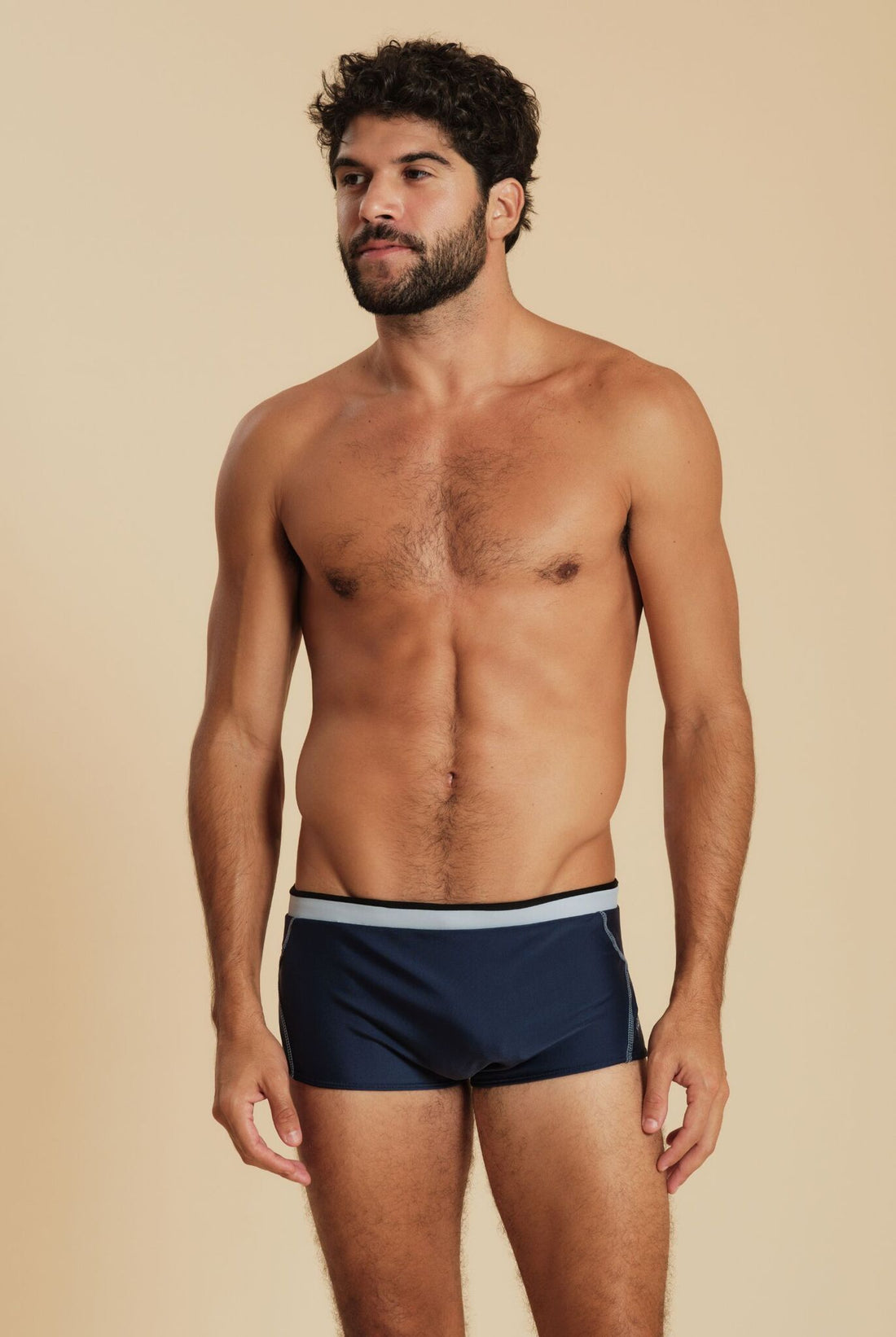 Model Front: Blueman Swim Trunks Sunga Army Millenial Marinho