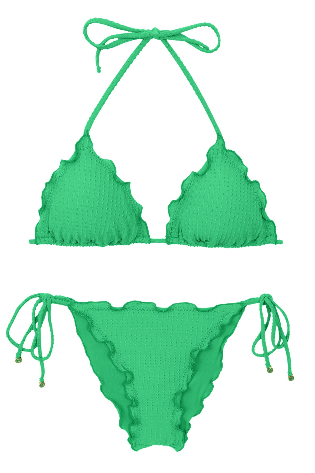 Product Front: Rio De Sol Two Piece Swimwear Set Dots-Tambourine Frufru