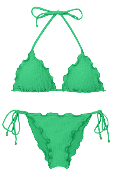 Product Front: Rio De Sol Two Piece Swimwear Set Dots-Tambourine Frufru
